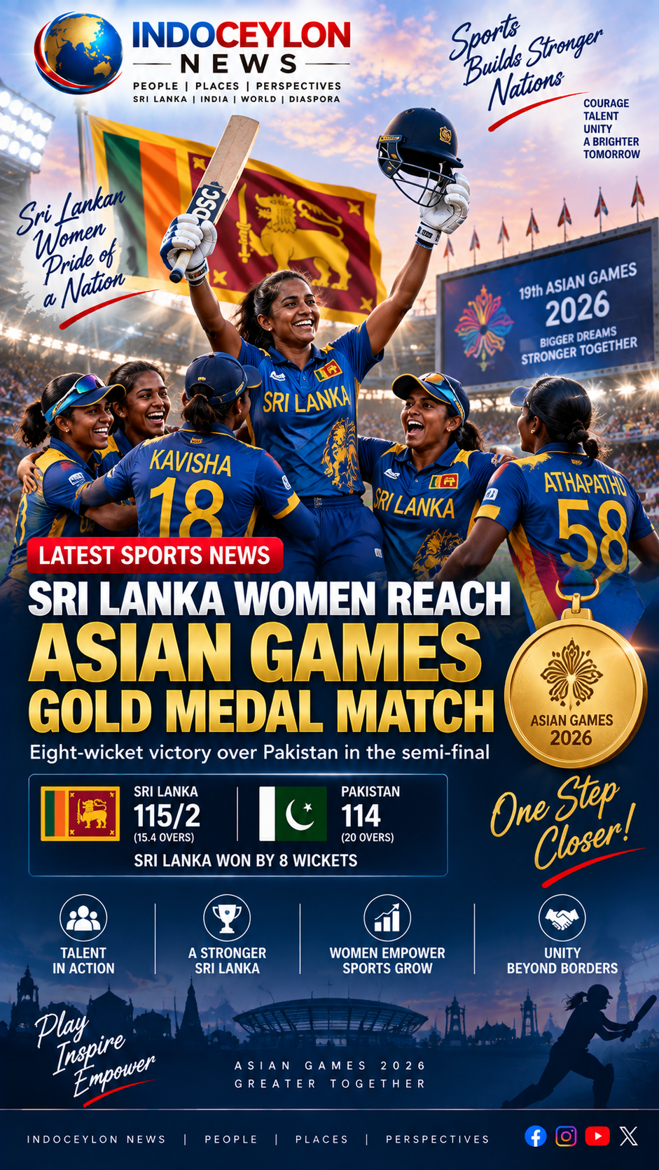 Sri Lanka Women Reach Asian
