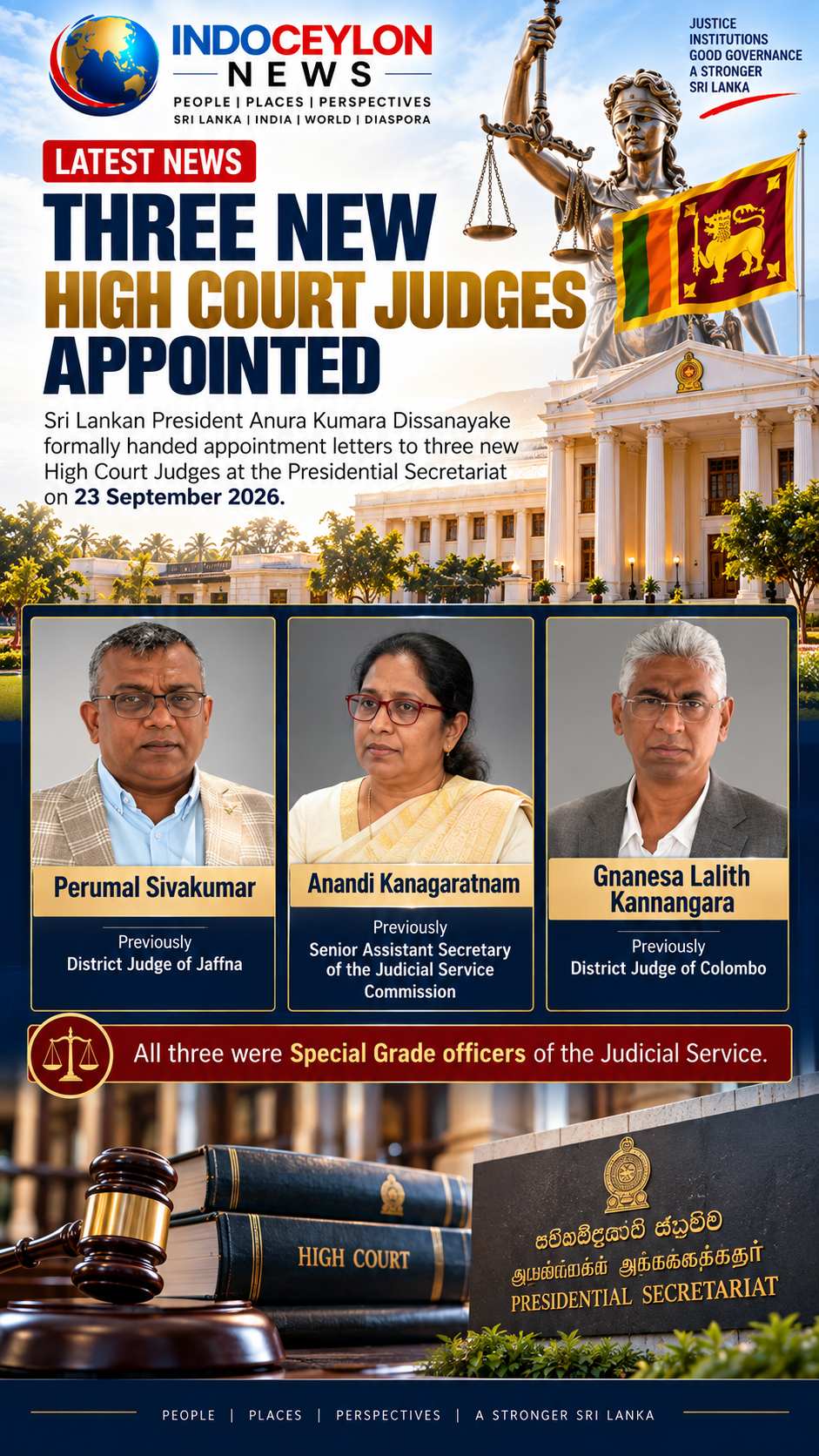 Three New High Court Judges